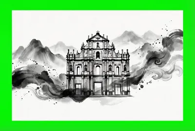 澳门金沙水墨国风标志