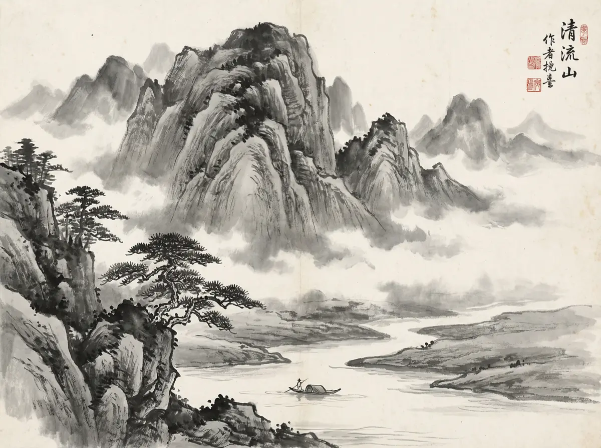 澳门金沙金沙国际远山云雾水墨画意境